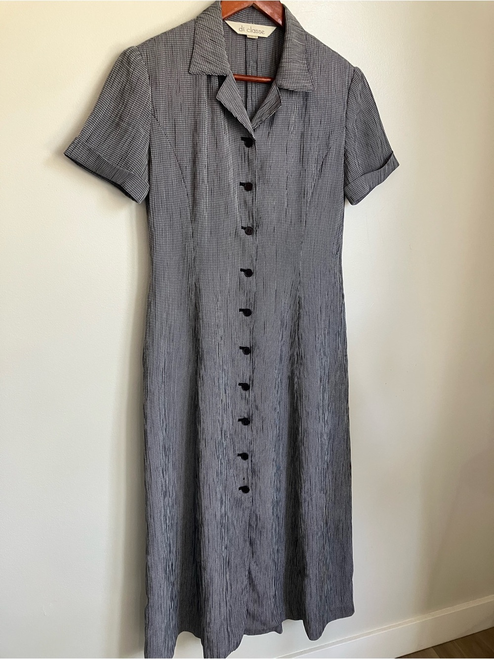 Vintage Gingham Women’s Maxi Dress